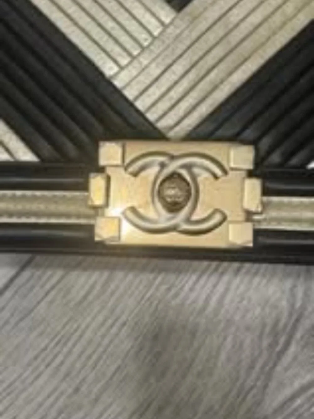 Chanel Chevron Boy Bag